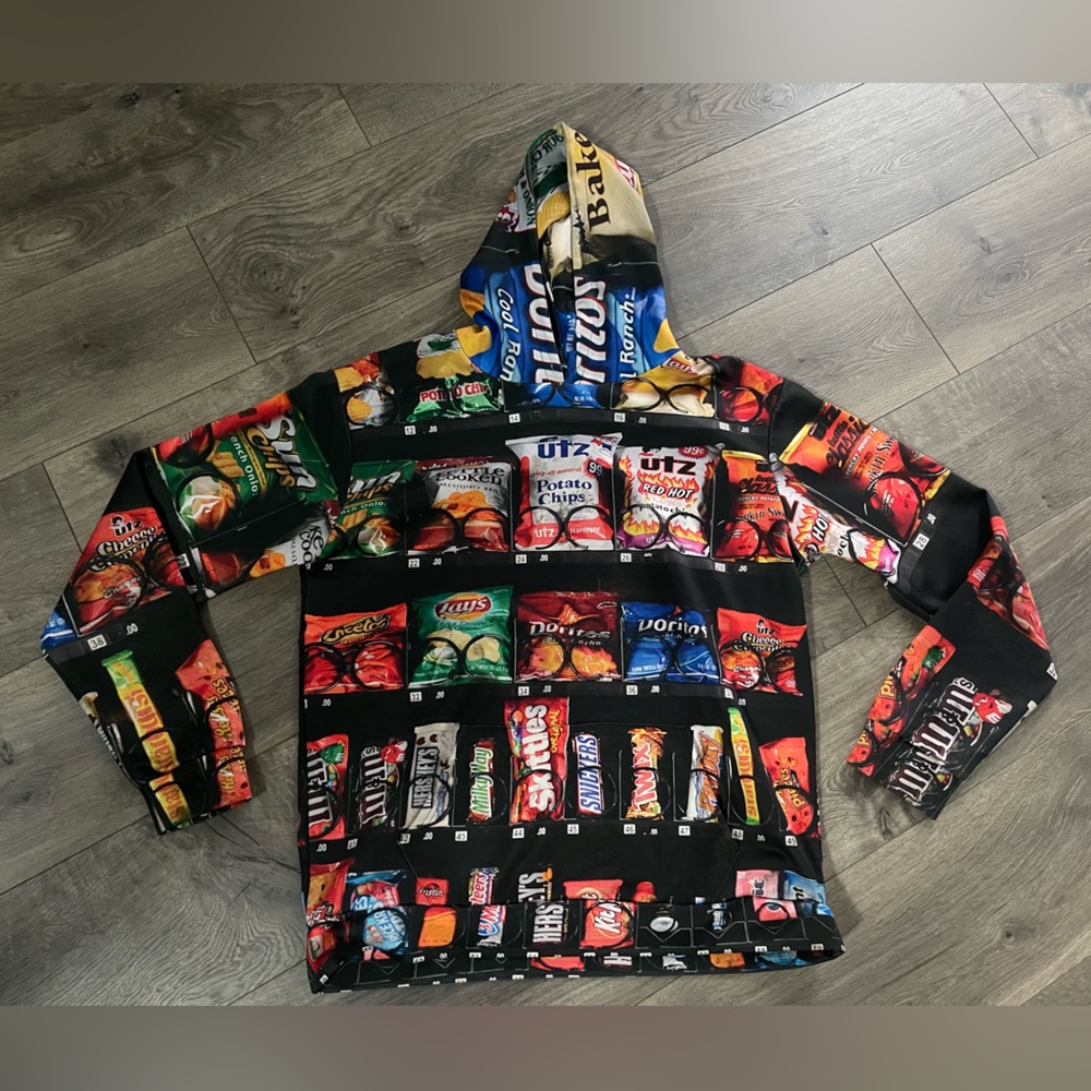 Men’s Colorful Snack Print Hoodie
